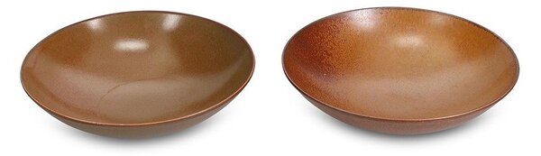 Кафява супена порцеланова чиния ø 26 cm Ovio – BonBistro