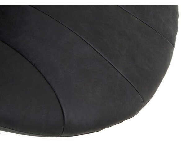 Черно кожено кресло Hoxton – Premier Housewares