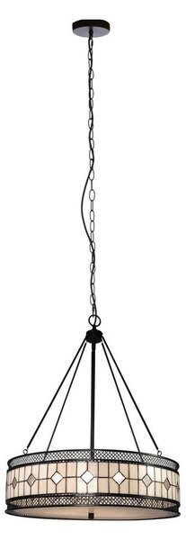 Метално висящо осветително тяло със стъклен абажур ø 60 cm Waldorf – Premier Housewares