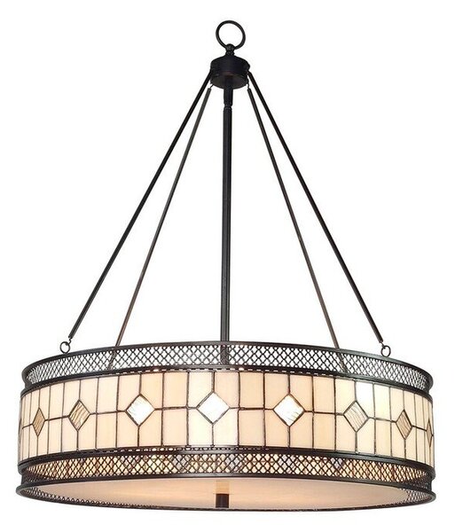 Метално висящо осветително тяло със стъклен абажур ø 60 cm Waldorf – Premier Housewares