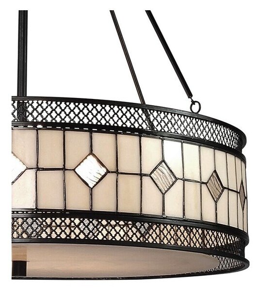 Метално висящо осветително тяло със стъклен абажур ø 60 cm Waldorf – Premier Housewares