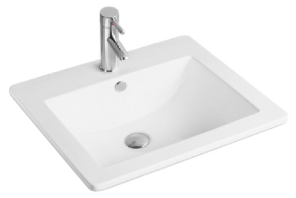Mexen Lora мивка за вграждане в плот 53 x 46 см, бяла - 25365300
