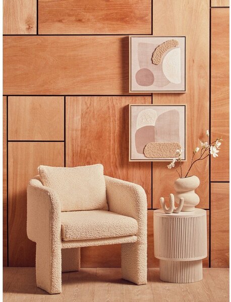 3D картини в комплект 2 бр. с включена рамка/върху платно 40x40 cm Astratto – Premier Housewares