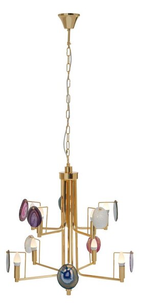 Метално висящо осветително тяло в златист цвят Glamour – Premier Housewares