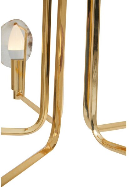 Метално висящо осветително тяло в златист цвят Glamour – Premier Housewares