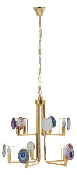 Метално висящо осветително тяло в златист цвят Glamour – Premier Housewares