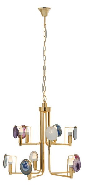 Метално висящо осветително тяло в златист цвят Glamour – Premier Housewares
