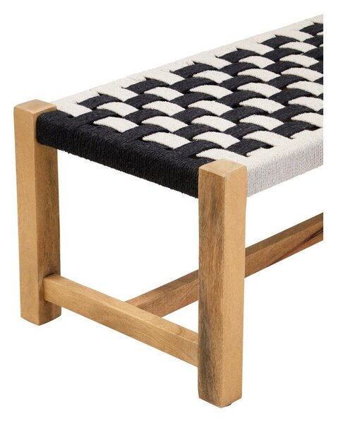 Черно-бял пейка от масивно дърво Satna – Premier Housewares