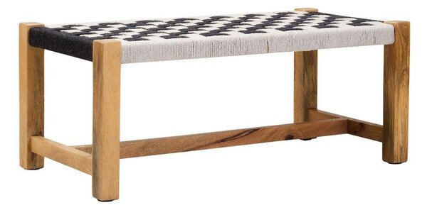 Черно-бял пейка от масивно дърво Satna – Premier Housewares