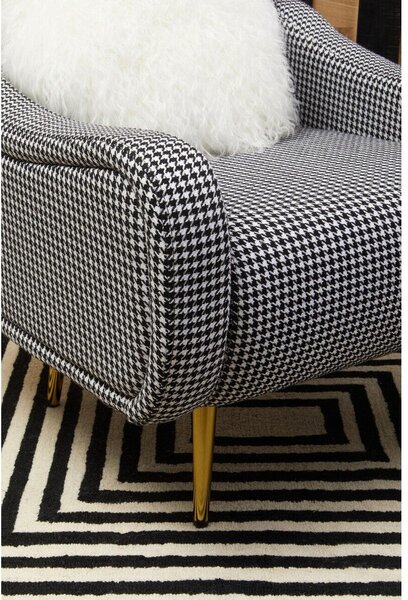 Черно-бял кресло Holli – Premier Housewares