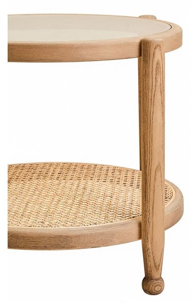 Кръгла странична масичка със стъклен плот ø 57 cm Cebu – Premier Housewares