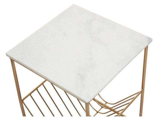 Странична масичка с мраморна плоча 40x40 cm Mandoli – Premier Housewares