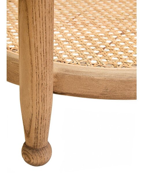 Кръгла странична масичка със стъклен плот ø 57 cm Cebu – Premier Housewares