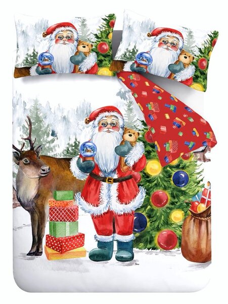 Двойно спално бельо 200x200 cm Retro Santa – Catherine Lansfield