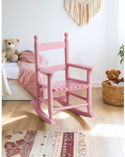 Розов детски стол от масивна топола – Premier Housewares