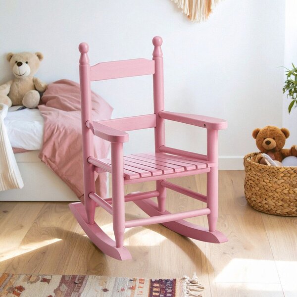 Розов детски стол от масивна топола – Premier Housewares