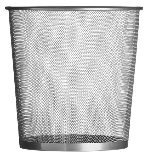 Офис метално кошче за боклук в матово сребрист цвят 12 l Den – Premier Housewares