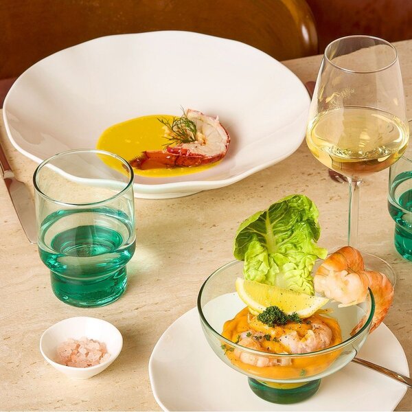 Стъклени чаши в комплект 6 бр. от рециклирано стъкло 370 ml Revera – BonBistro