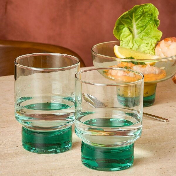 Стъклени чаши в комплект 6 бр. от рециклирано стъкло 370 ml Revera – BonBistro