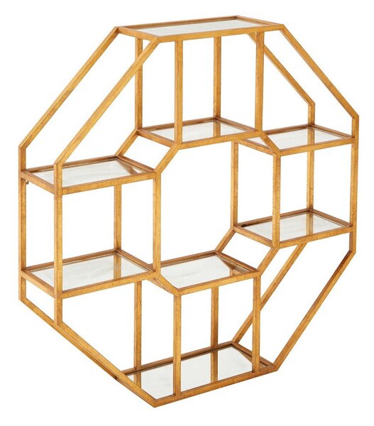 На няколко нива метален стенен рафт в естествен цвят 92 cm Zariah – Premier Housewares