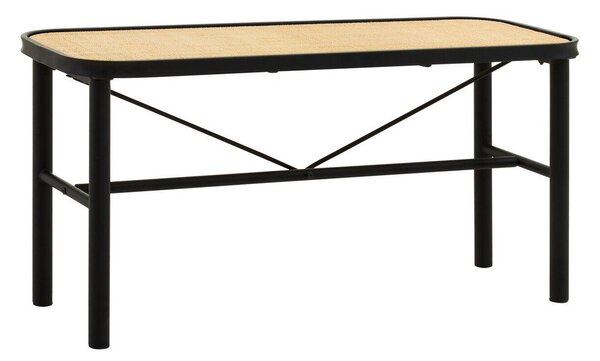 Черна/в естествен цвят ратанова пейка Depok – Premier Housewares