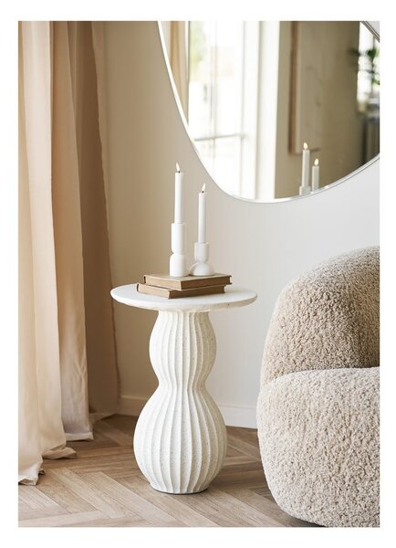 Каменна кръгла странична масичка ø 40 cm Newtown – House Nordic