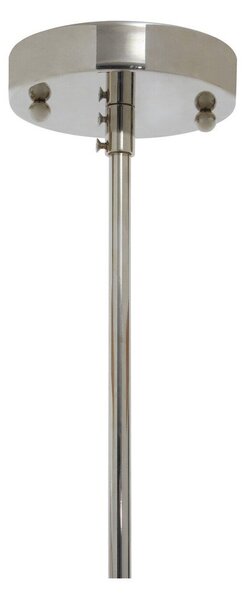 Метално висящо осветително тяло в сребрист цвят със стъклен абажур ø 27 cm Ritz – Premier Housewares