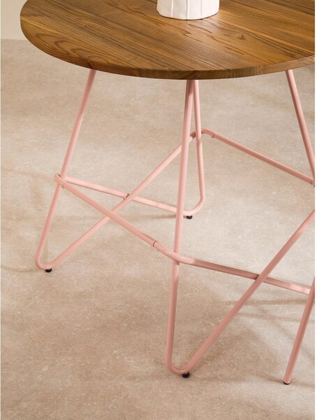 Кръгла трапезна маса от масивен бряст ø 80 cm District – Premier Housewares