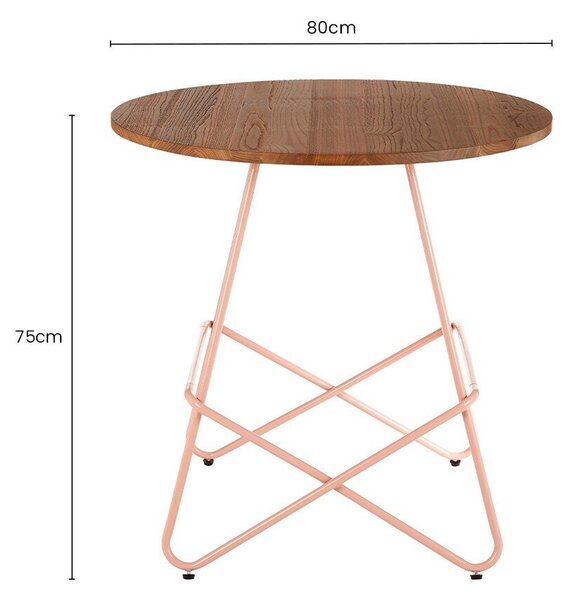 Кръгла трапезна маса от масивен бряст ø 80 cm District – Premier Housewares