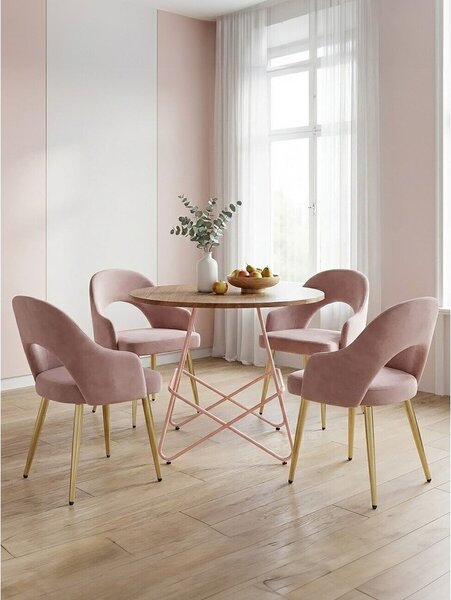Кръгла трапезна маса от масивен бряст ø 80 cm District – Premier Housewares