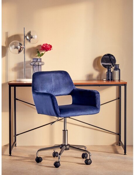 Син тапициран офис стол Brent – Premier Housewares