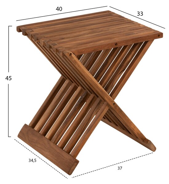 Странична маса 7896 естествен цвят 40x33x45см