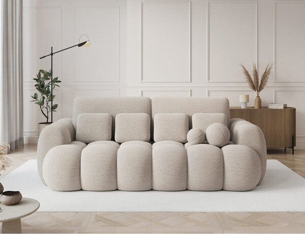 Бежов разтегателен диван от букле 256 cm Cotonn – ELTAP