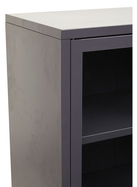 Сива стоманена витрина 75x150x35 cm Acier – Premier Housewares