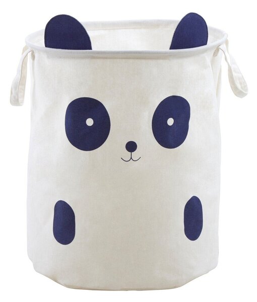 Бяла текстилна детска кошница за играчки ø 38x48 cm Mimo Panda Face – Premier Housewares