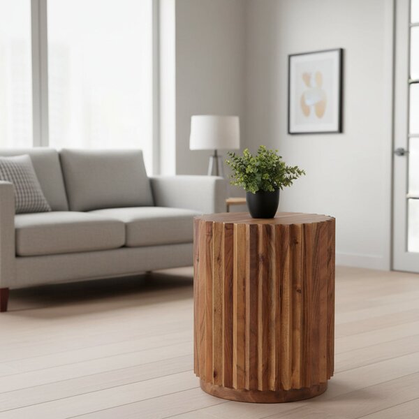 Странична маса SEDGE естествен цвят Φ40x50см