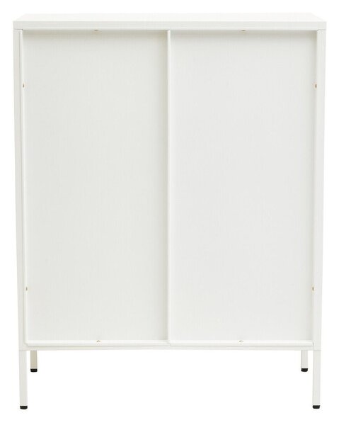 Бяла стоманена витрина 80x102x40 cm Acier – Premier Housewares