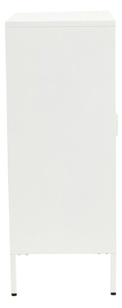Бяла стоманена витрина 80x102x40 cm Acier – Premier Housewares