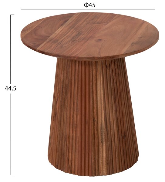 Странична маса GROOT естествен цвят Φ45x44см