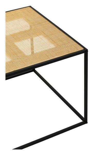 Ратанова масичка за кафе в естествен цвят 60x60 cm Depok – Premier Housewares