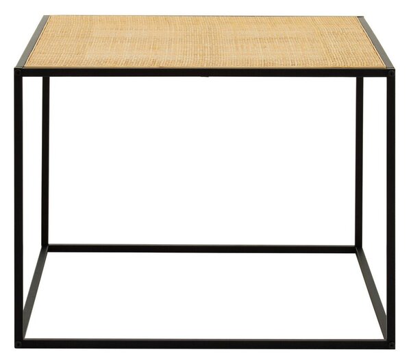 Ратанова масичка за кафе в естествен цвят 60x60 cm Depok – Premier Housewares