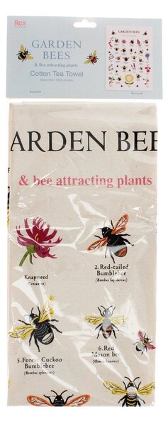Памучна кърпа за съдове 50x70 cm Garden Bees – Rex London