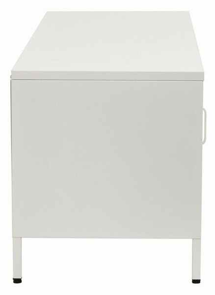 Бяла стоманена маса за телевизор 150x50x45 cm Acier – Premier Housewares