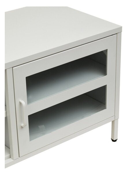 Бяла стоманена маса за телевизор 150x50x45 cm Acier – Premier Housewares