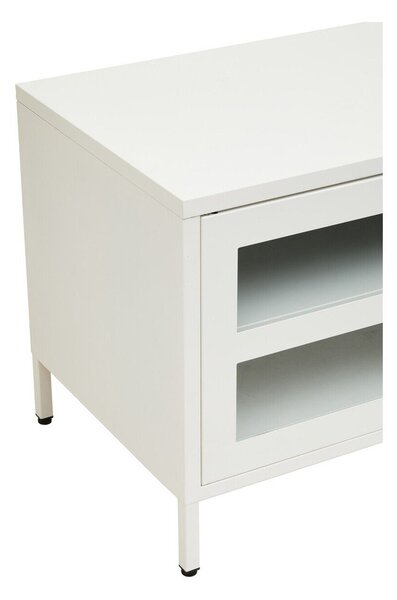 Бяла стоманена маса за телевизор 150x50x45 cm Acier – Premier Housewares