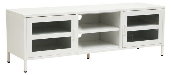 Бяла стоманена маса за телевизор 150x50x45 cm Acier – Premier Housewares