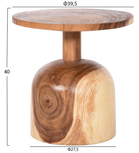 Помощна маса PUMBE естествен цвят Φ39.5x40Hcм