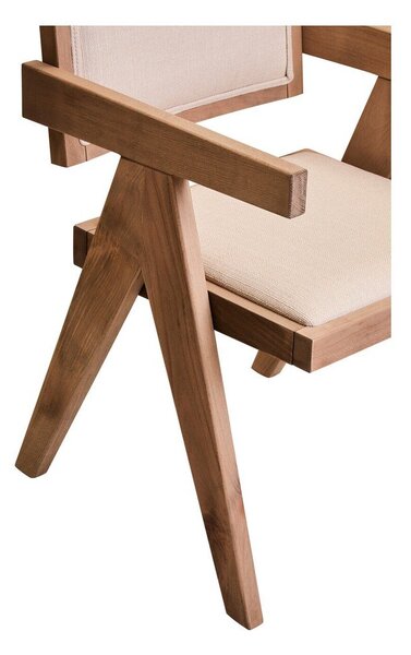 Тапициран трапезен стол в естествен цвят Cebu – Premier Housewares