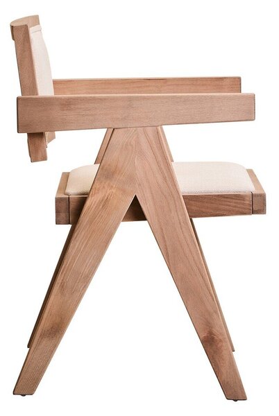 Тапициран трапезен стол в естествен цвят Cebu – Premier Housewares