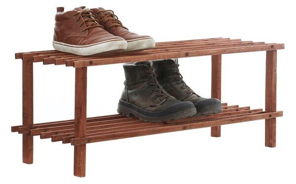Стойка за обувки от масивен кедър в естествен цвят 74x30x26 cm Parker – Premier Housewares